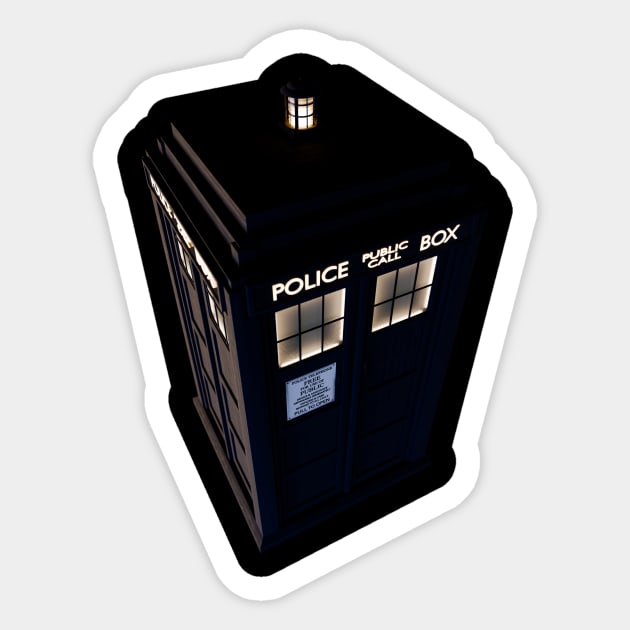 Doctor Who TARDIS Sticker by Treherne